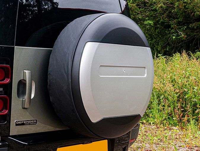 Spare Wheel Cover - Matt Black / Silver