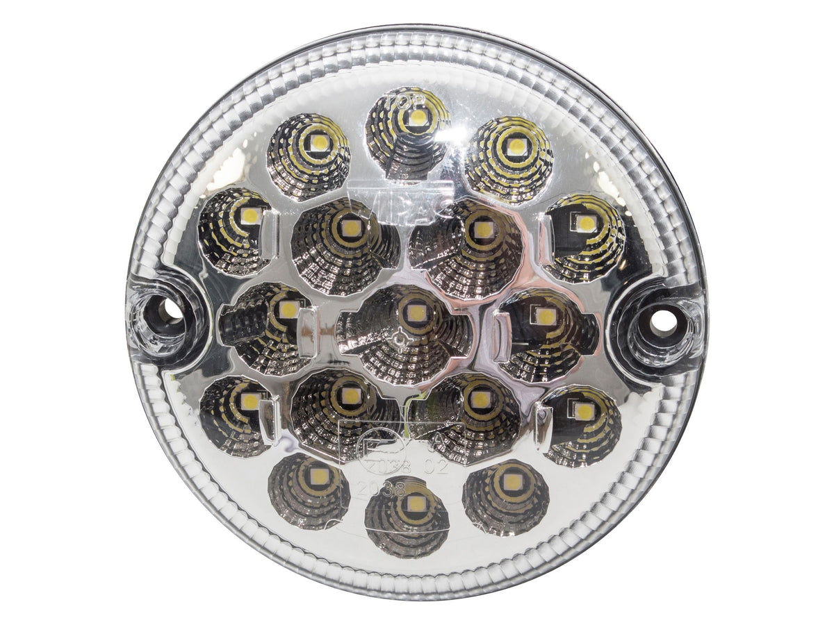 95mm Front Side LED Light - Single - Clear - NAS