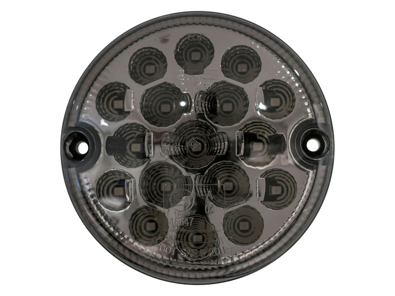 95mm Front Side LED Light - Single - Smoked - NAS