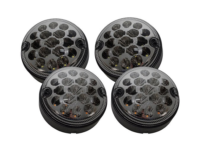 95mm LED Light Kit - Front - Smoked