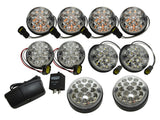 73mm LED Light Kit with 95mm Fog & Reverse - Clear