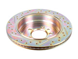 Crossed Drilled & Grooved Brake Disc - Rear / Vented