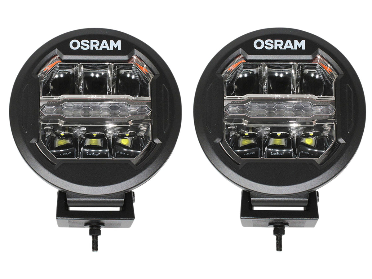 180mm Round LED Combo Beam & Position Light - Twin Pack