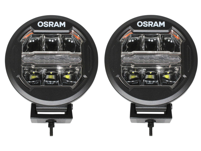 180mm Round LED Combo Beam & Position Light - Twin Pack