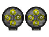 80mm Round Wide Beam LED Work Light - Pair