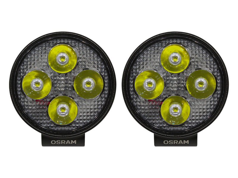 80mm Round Wide Beam LED Work Light - Pair