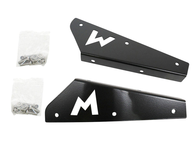 Mudflap Brackets - Front - Pair - Stainless Steel - Black