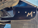 Mudflap Brackets - Rear - Pair - Stainless Steel - Black
