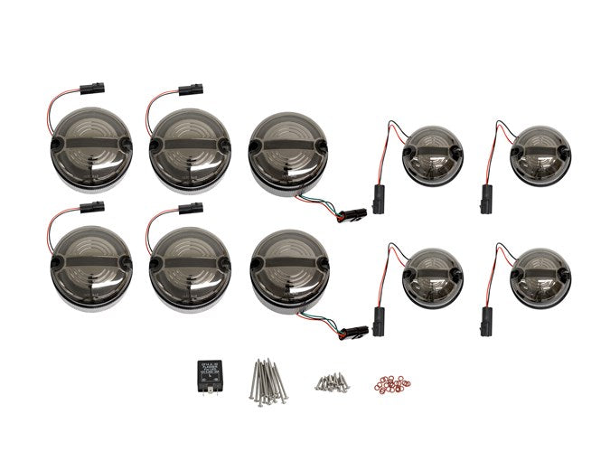 Halo & Bar LED Complete Light Kit - 95mm Kit - Smoked