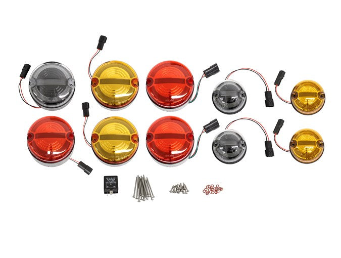 Halo & Bar LED Complete Light Kit - 95mm Kit - Coloured