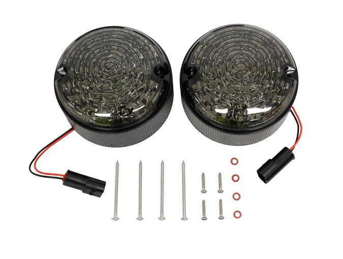 Scrolling LED Indicators - 95mm - Rear - Smoked