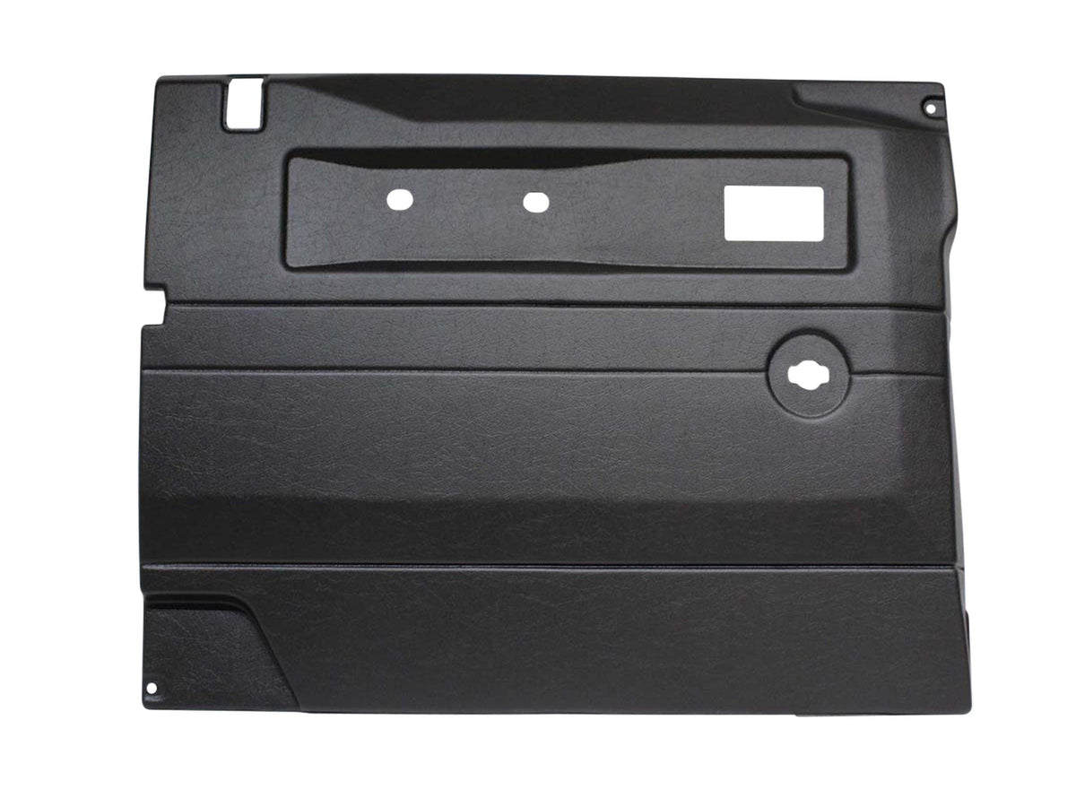 Door Card - Front / LHS / Manual window / Black
