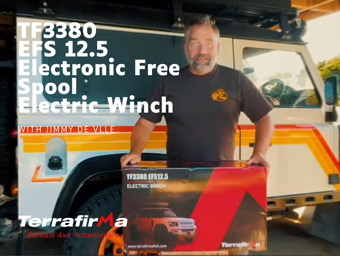 Terrafirma EFS 12.5 Electronic Free Spool Electric Winch