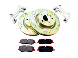 Terrafirma Front Brake Upgrade Kit - 340mm - Terrafirma Premium Ceramic  Pads / Terrafirma Cross Drilled & Grooved Discs