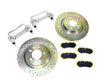 Terrafirma Front Brake Upgrade Kit - 380mm - Terrafirma Performance brake pads / Terrafirma Cross Drilled & Grooved Discs