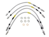 Stainless Steel Brake Hoses - Plus 2" (4 Line Kit)