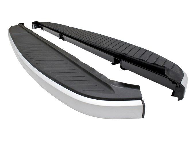 Side Steps - OE Style - Black & Alloy - Pair
