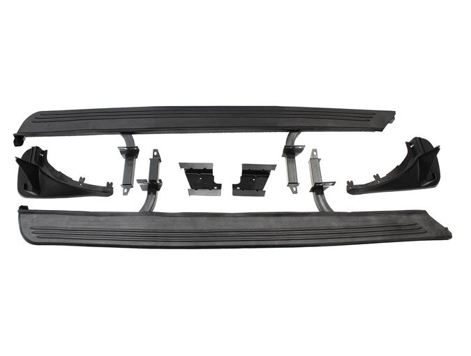 Side Steps - OE Style inc Mudflaps - Black & Alloy