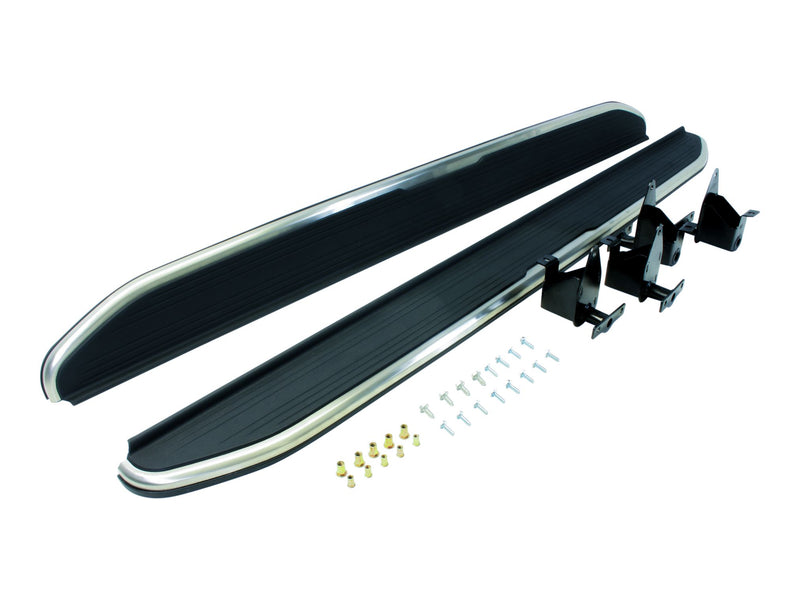 Side Steps - OE Style - Black & Alloy - Pair