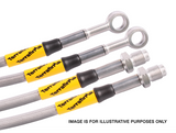 Stainless Steel Brake Hoses - Plus 2" (4 Line Kit)